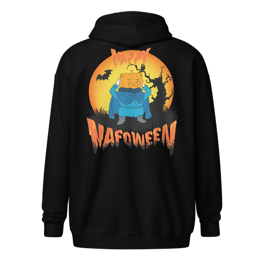 NAFO Pumpkin Rider NAFOween Zip up Hoodie