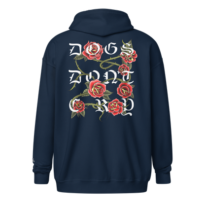 NAFO Dogs Don't Cry Zip-Up Hoodie