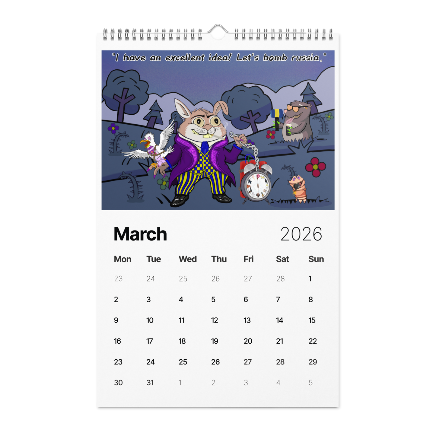 NAFO Forger Designed Wall Calendar (2026)