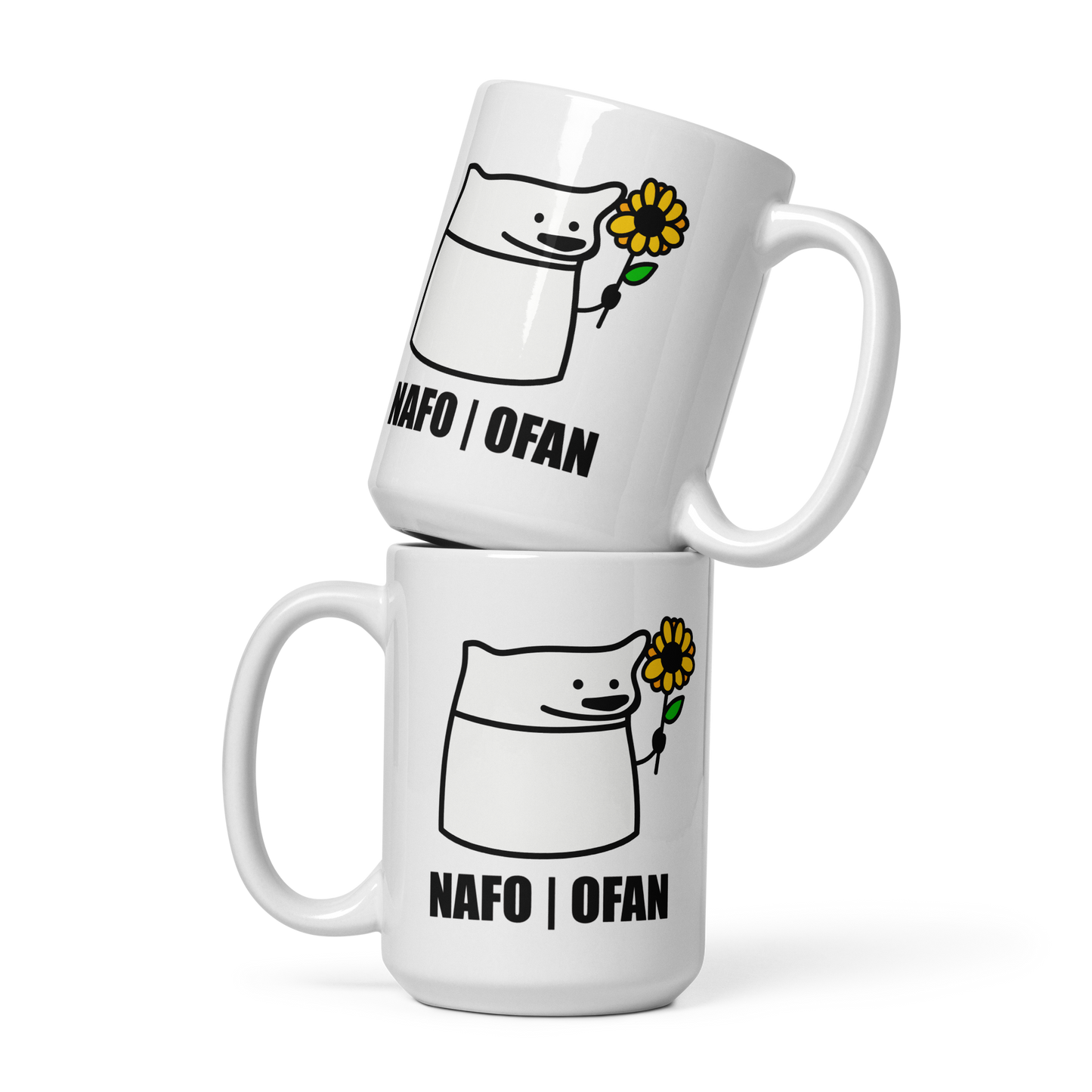 NAFO Sunflower Fella Sock Character Mug