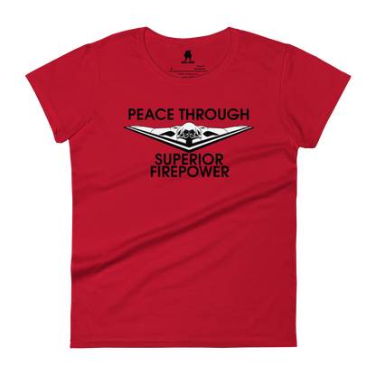 NAFO Peace Through Superior Fire Power Women's T-Shirt