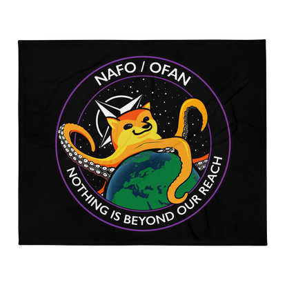 NAFO Nothing is Beyond Our Reach Throw Blanket