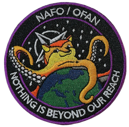 NAFO Nothing is Beyond Our Reach Velcro Patch - (ONE PER CUSTOMER LIMIT)