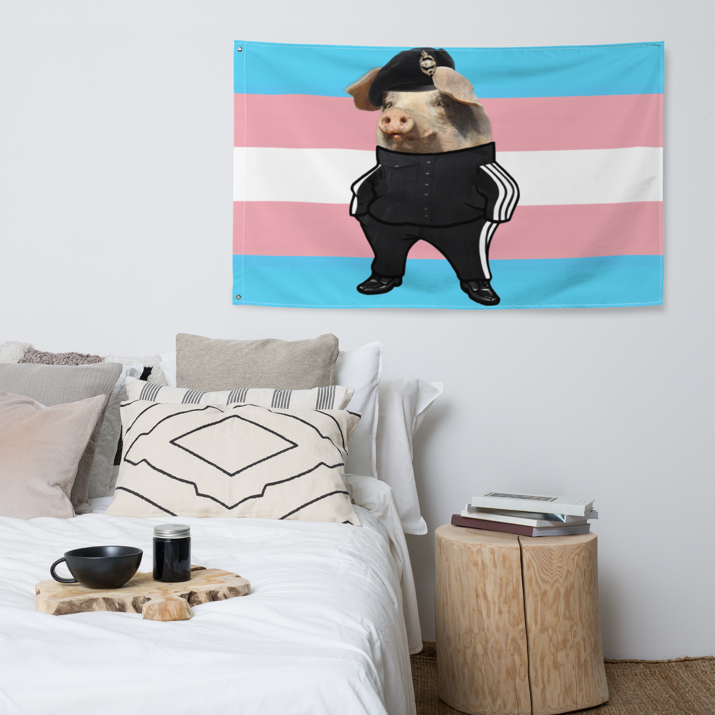 LazerPig Trans Pride Flag