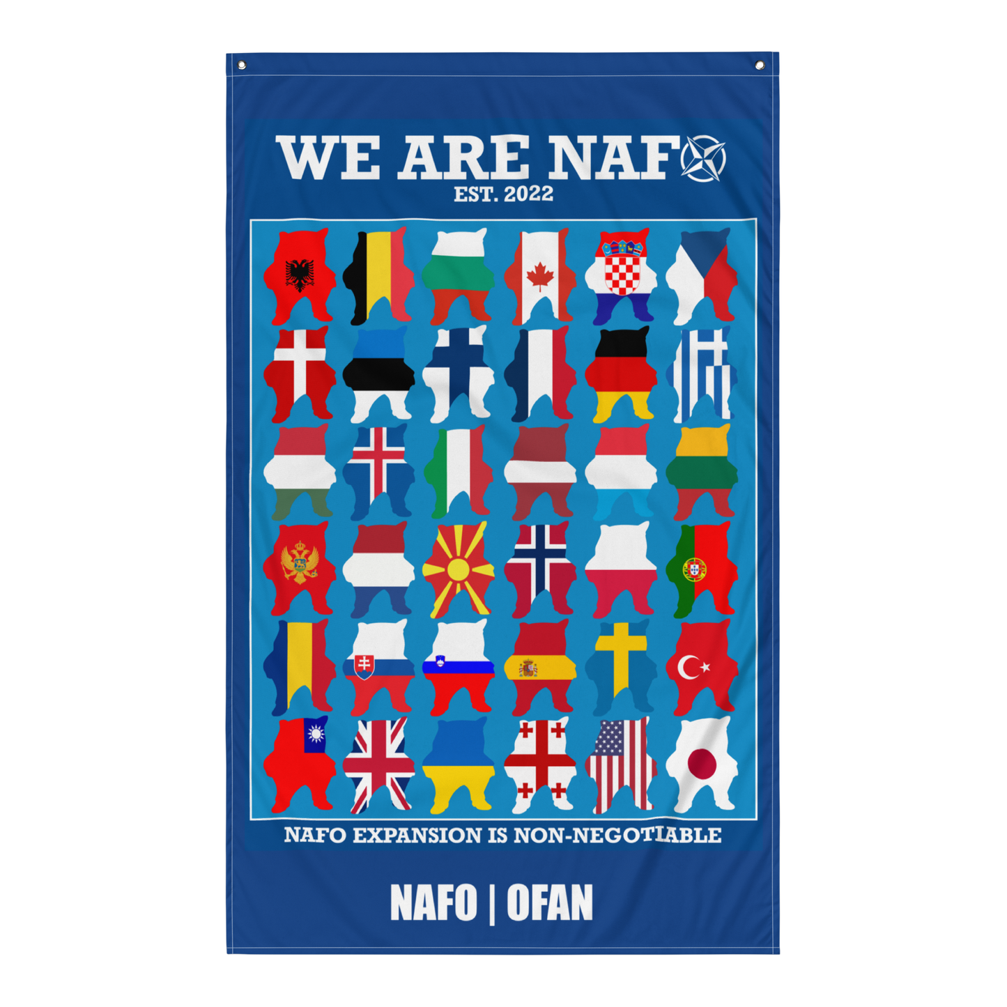NAFO Fellas Around the Globe Flag