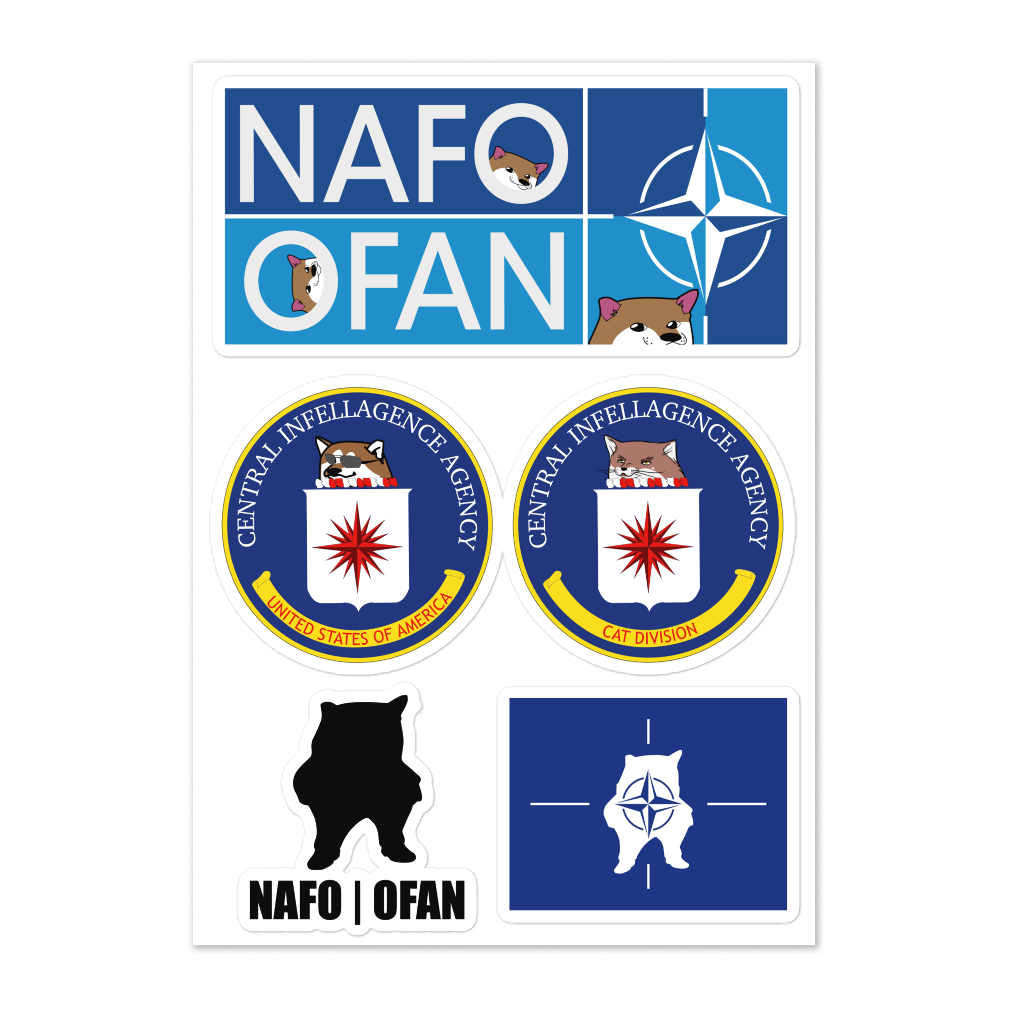 NAFO OFAN Classic Sticker Pack NorthAtlanticFellaOrganization NAFO OFAN Classic Sticker Pack NorthAtlanticFellaOrganization