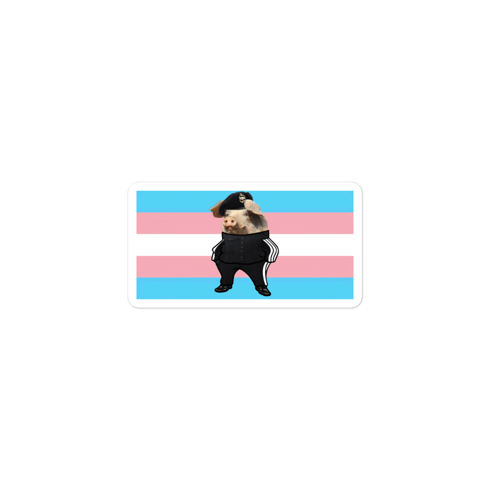LazerPig Trans Pride Sticker