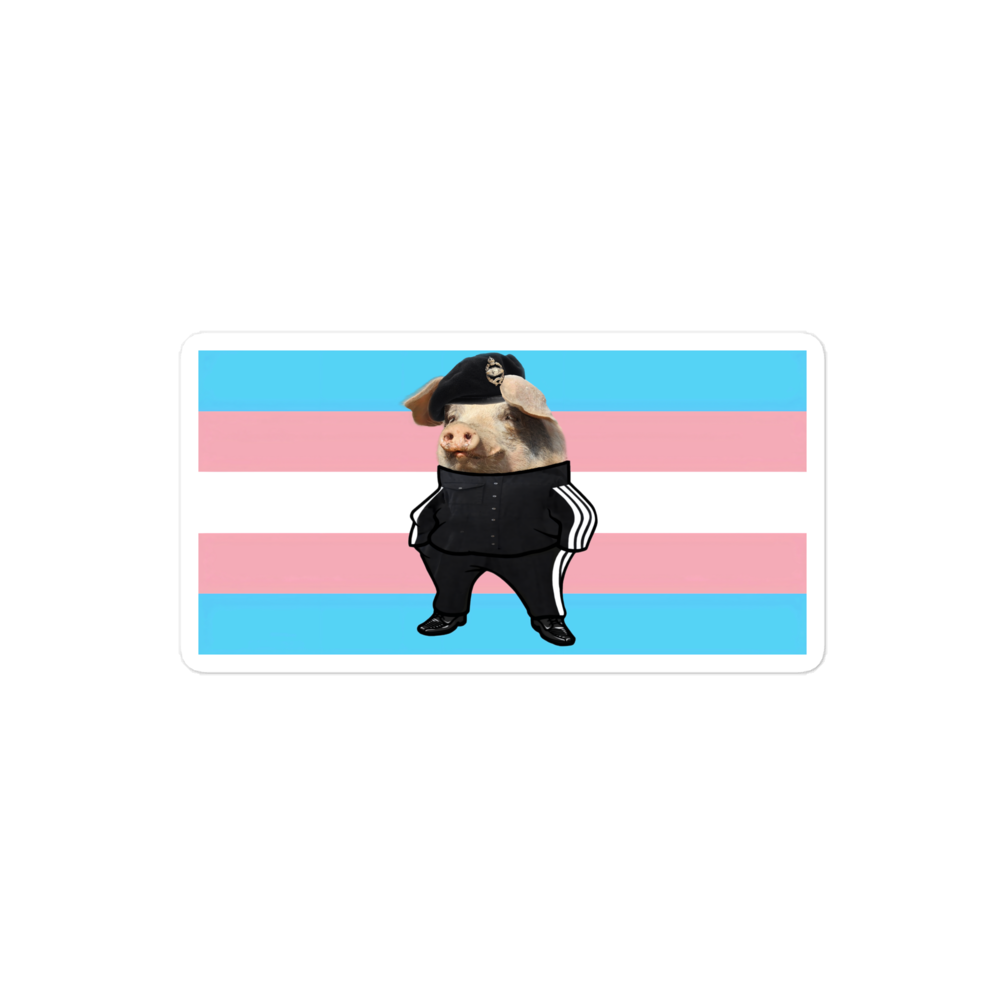 LazerPig Trans Pride Sticker