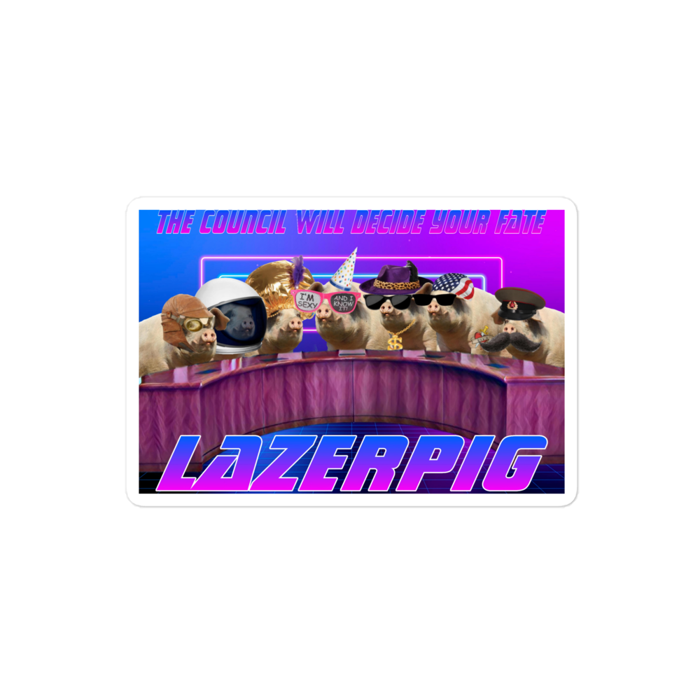 LazerPig Council Sticker