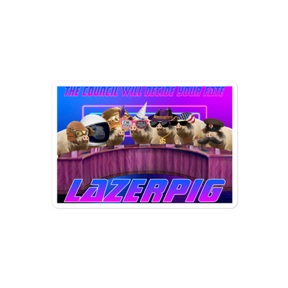 LazerPig Council Sticker