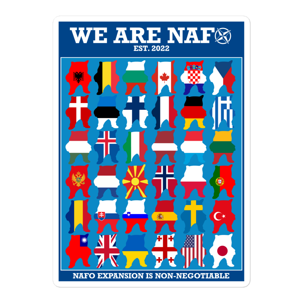 NAFO Fellas Around the Globe Sticker
