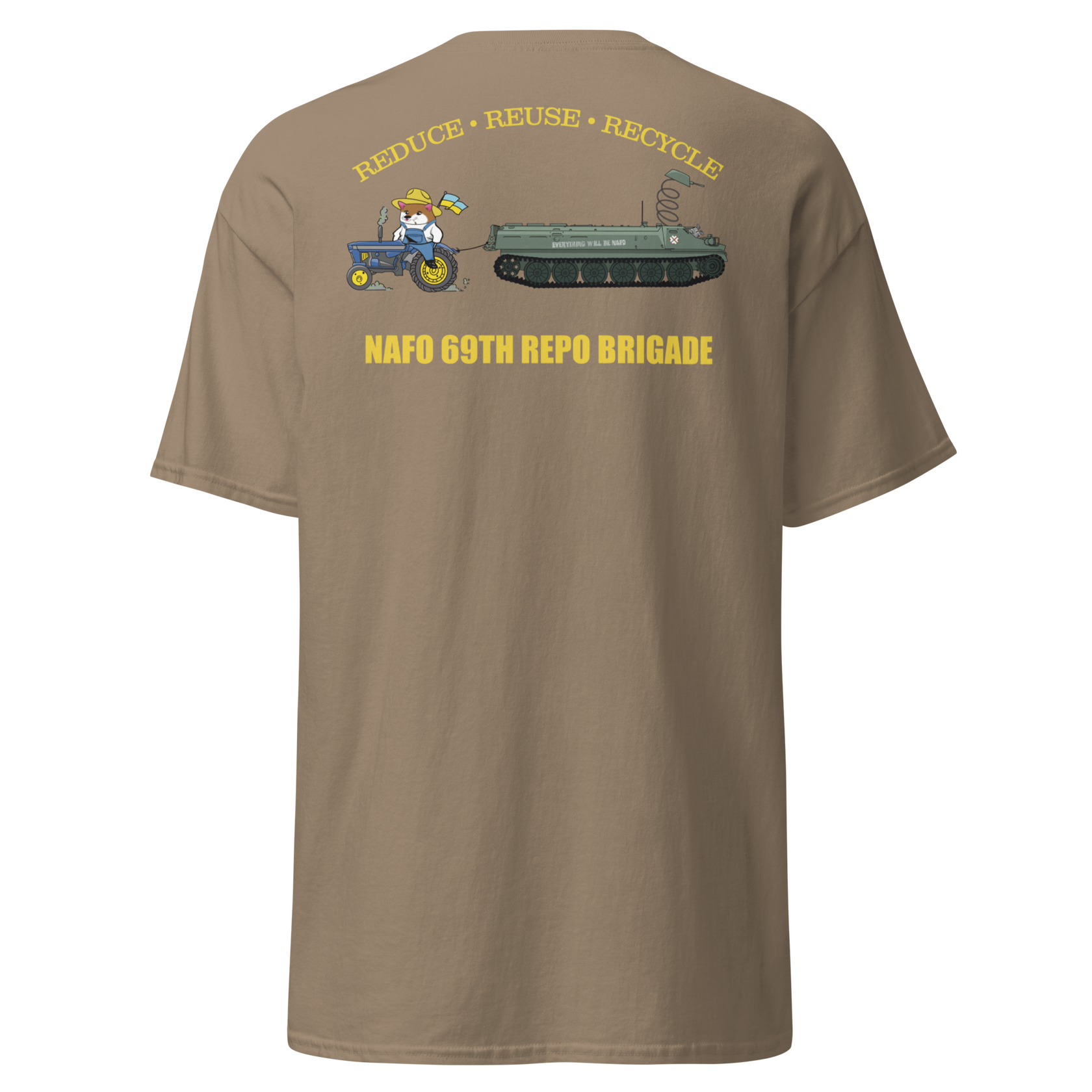 NAFO 69th Repo Brigade Military Style TShirt North Atlantic Fella