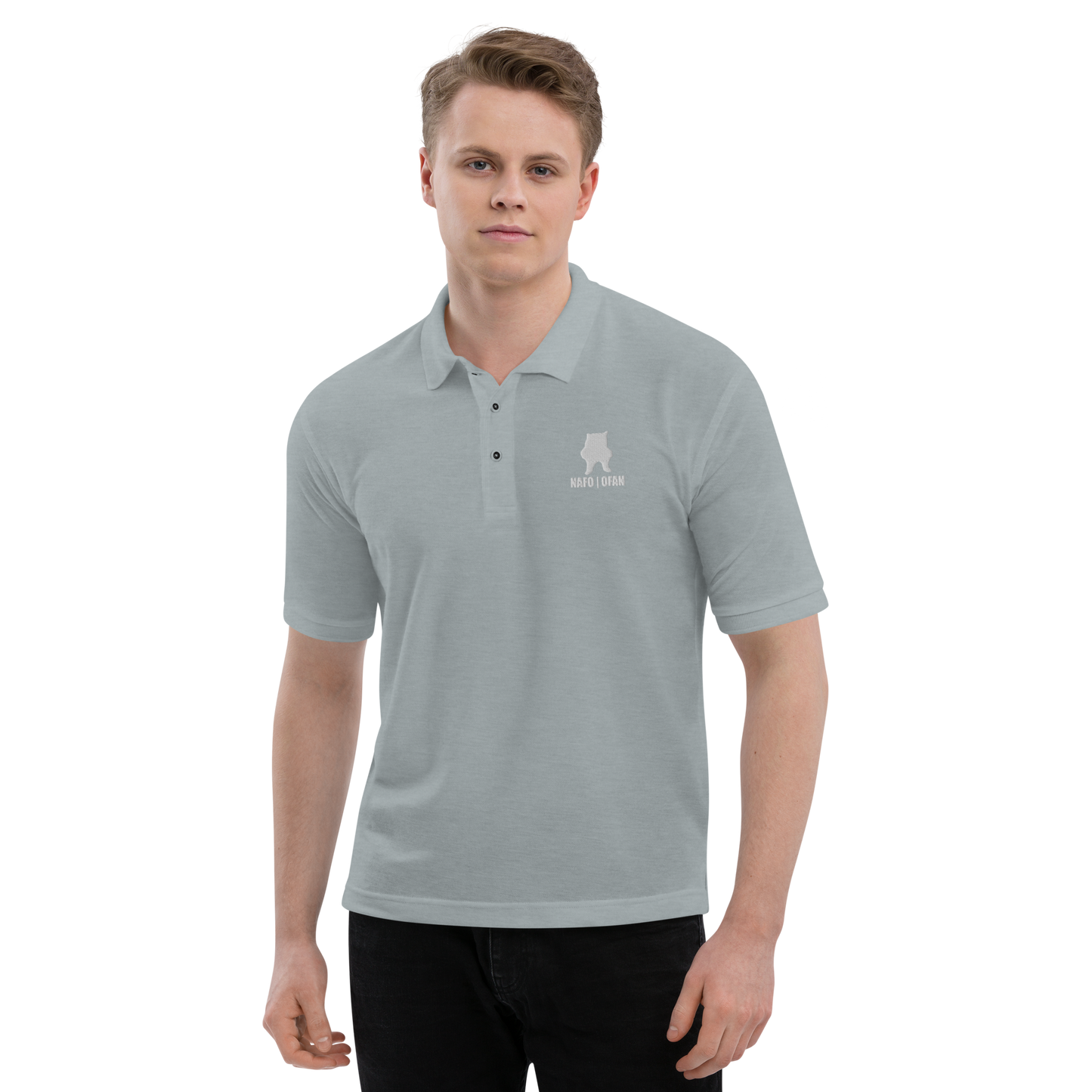 NAFO | OFAN Logo Embroidered Polo Shirt