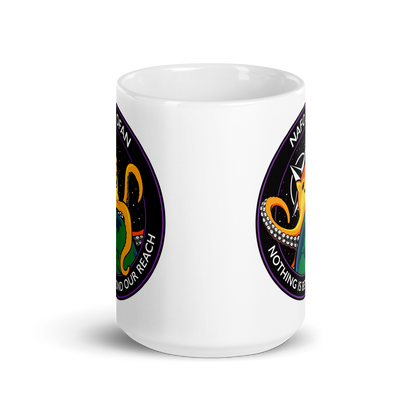 NAFO Nothing is Beyond Our Reach White Mug