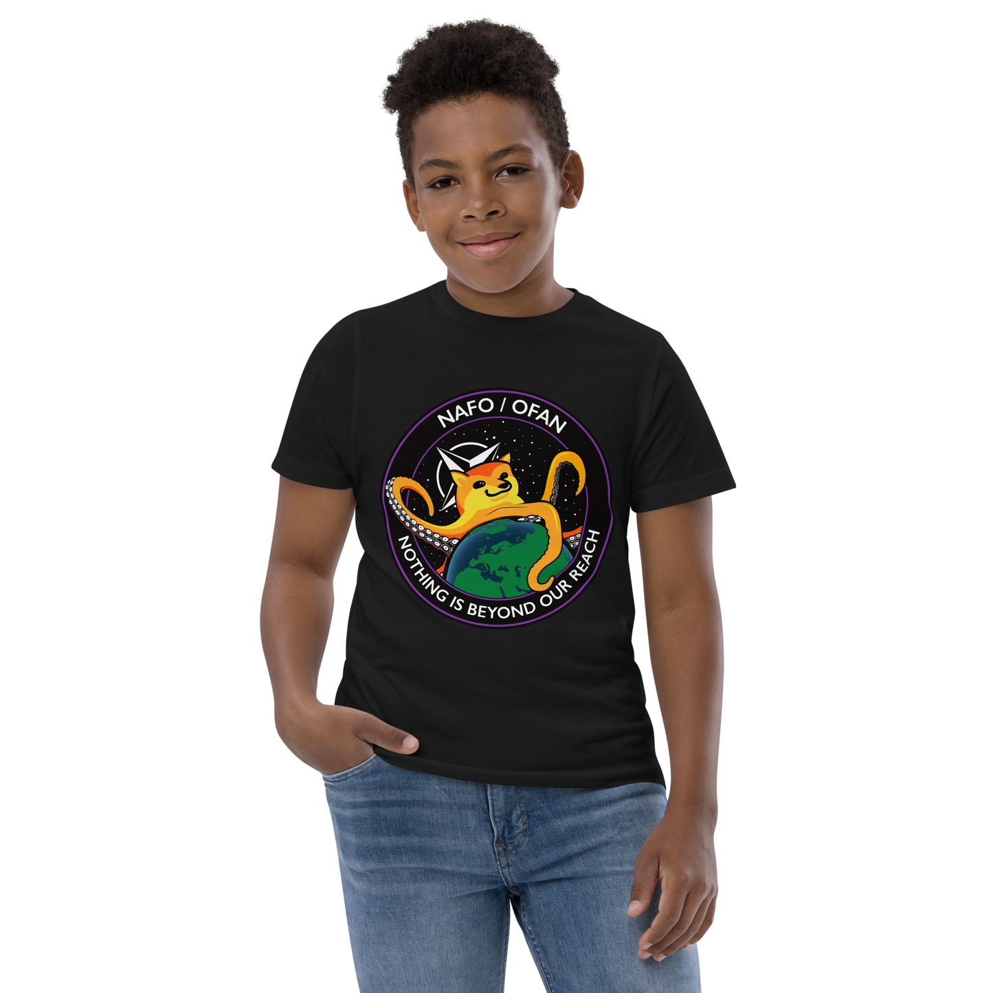 NAFO Nothing is Beyond Our Reach Kids' T-Shirt